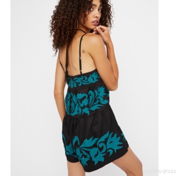 FREE PEOPLE EVERBLUE ROMPER MEDIUM - Picture 2 of 8